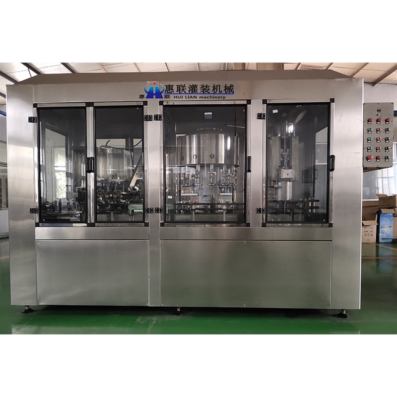 洗瓶灌装打塞三合一